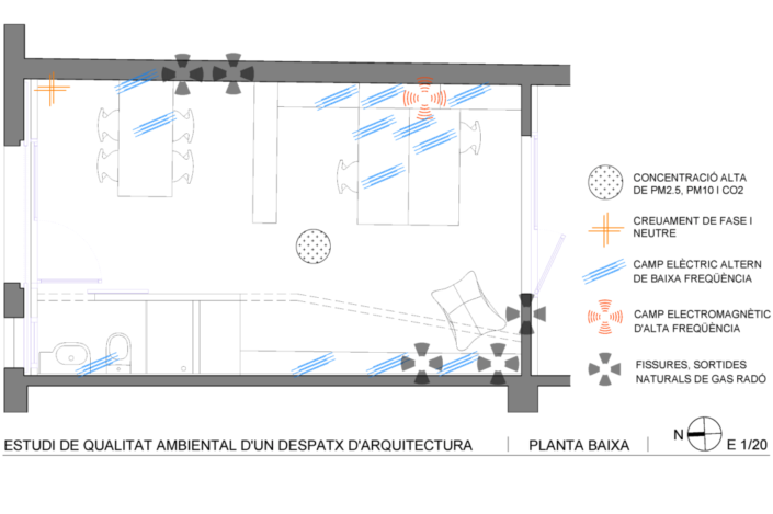 plànol estudi d'una oficina